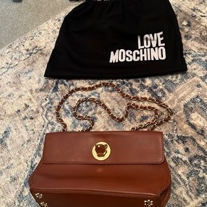 Camel Colored Love Moschino Handbag